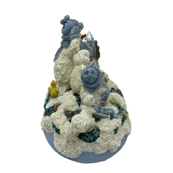 Snowman Family Figurine By Encore Group 1999 "Stayin Cool" Winter Scene Decor - Picture 7 of 16